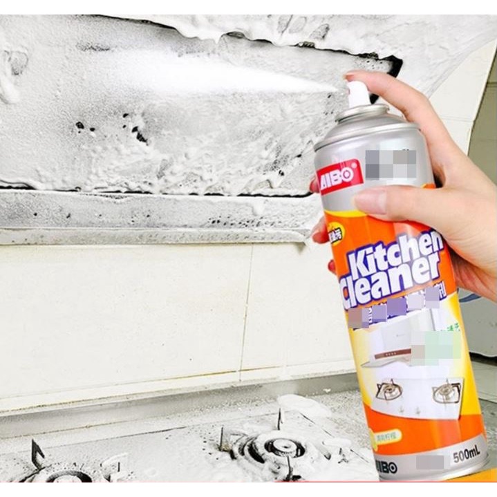 [Chai Xịt Màu Cam] Bình xịt bọt tuyết tẩy rửa siêu sạch Kitchen Cleaner nhà bếp 500ml