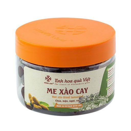 Ô Mai (Xí Muội) Me Xào Cay Hồng Lam - Vị Chua Cay Mặn Ngọt - Hộp (200g,300g)