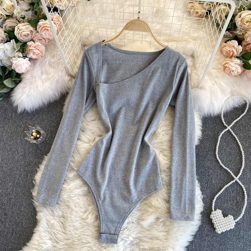 Bodysuit nữ dài tay cut out màu trơn BB04 | BigBuy360 - bigbuy360.vn