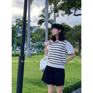 Quần short kaki nữ [STORY] Q791 trắng/ đen (ảnh thật)