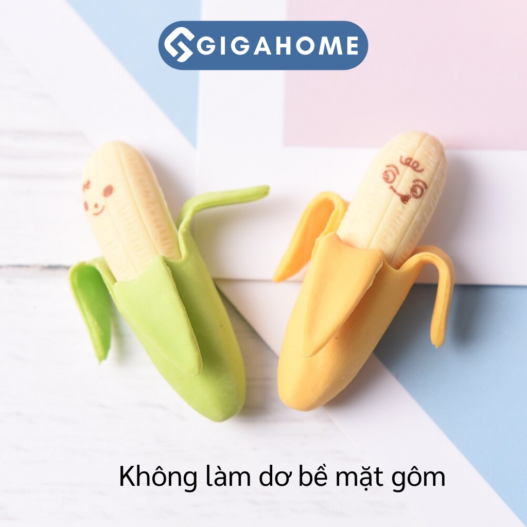 Combo 2 Cục Tẩy Hình Chuối Đáng Yêu GIGAHOME 9117
