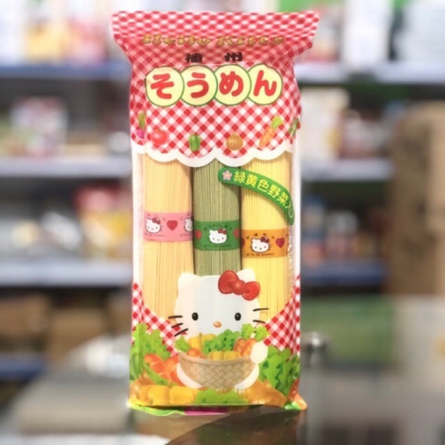 Mì somen rau củ hello kitty