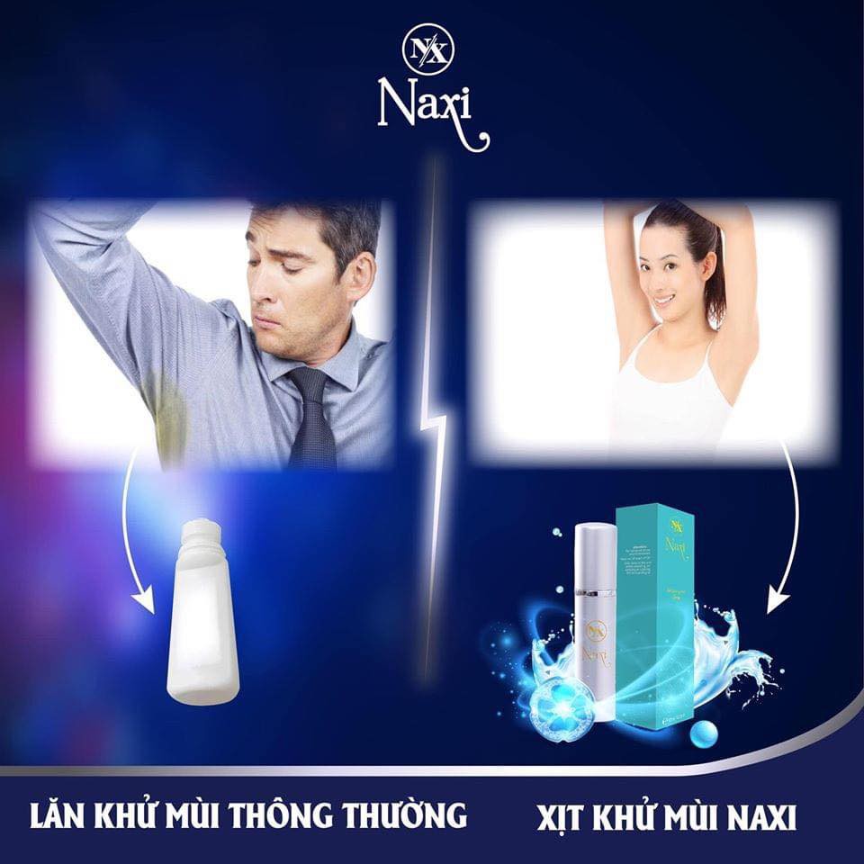 [ Deal sốc] Xịt nách NAXI mini_khử mùi hôi nách, ngăn tiết mồ hôi