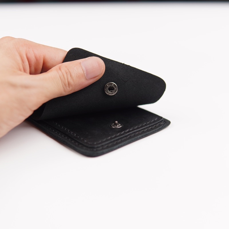 Ví sen 3 da bò cao cấp WEMODA chất liệu da thật bảo hành 24 tháng full hộp