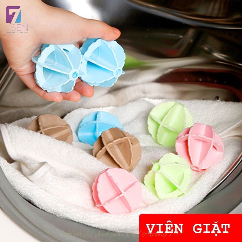 Viên Giặt Quần Áo Hỗ Trợ Đánh Bay Vết Bẩn Trong Máy Siêu Sạch