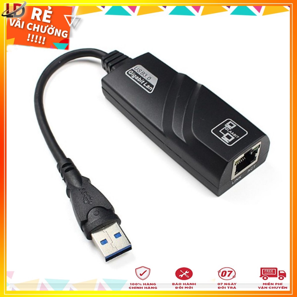 USB Sang Lan , Cáp Chuyển Đổi USB 3.0 To Lan 100/1000Mbps Gigabit - Phukienleduy