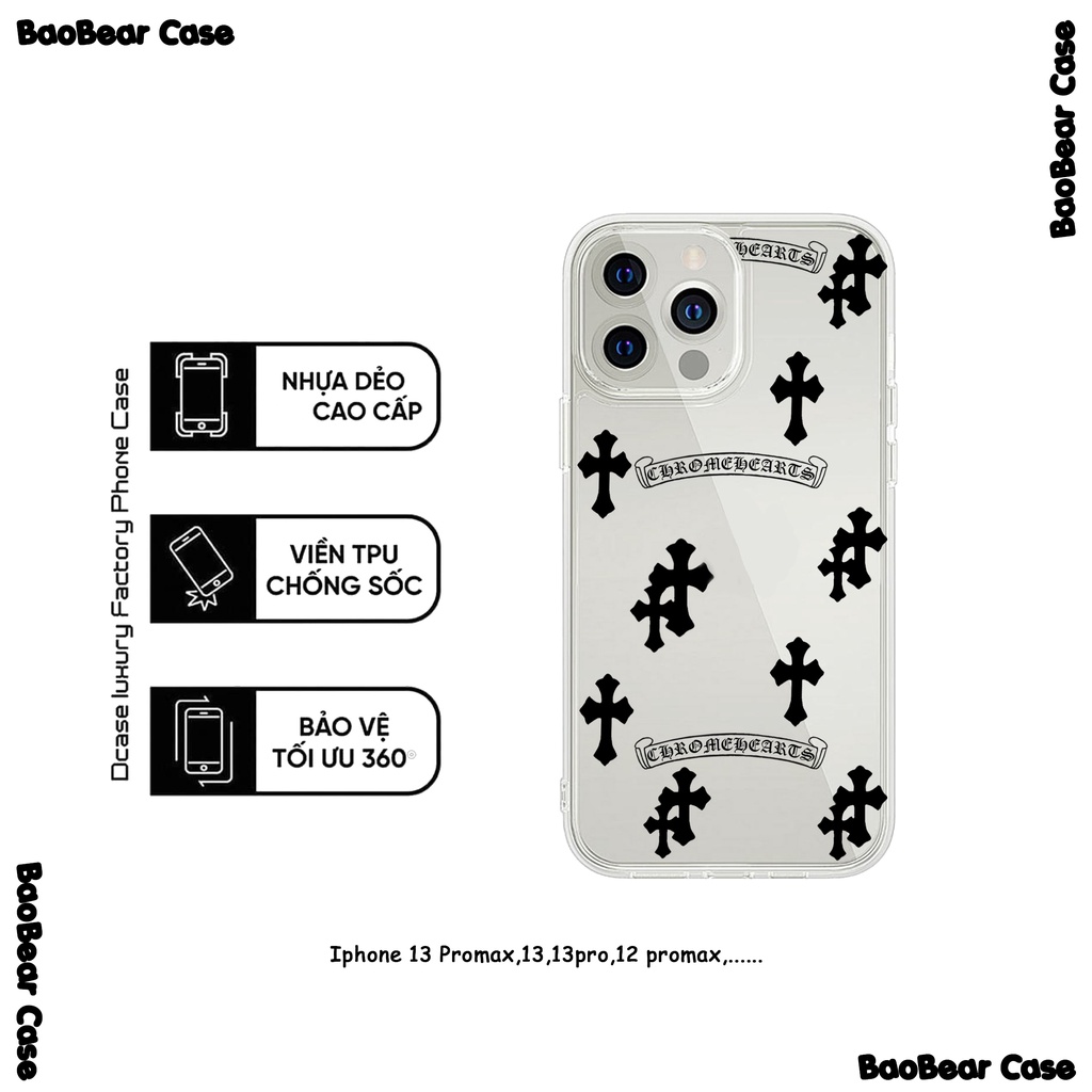 Chrome Hearts ốp điện thoại iphone 15prm,15pro,15plus,15,iphone 14, 14prm, 13prm , 13pro , 13, 12prm, 12pro, 12, 11prm,.