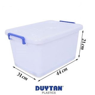 Thùng nhựa vuông đa năng có bánh xe 15Lít. Nhựa Duy Tân