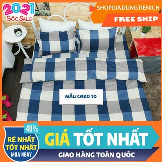 Rẻ vô địch vỏ chăn 2mx2m2 lồng ruột mẫu karo to