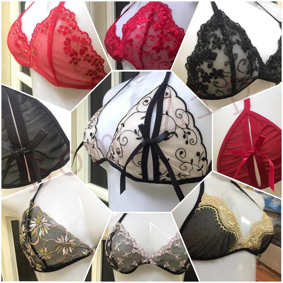 Set đồ lót ren thêu