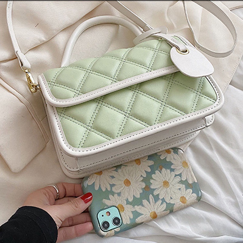 Túi đeo vai IELGY hình vuông cỡ nhỏ phong cách thời trang cho nữ