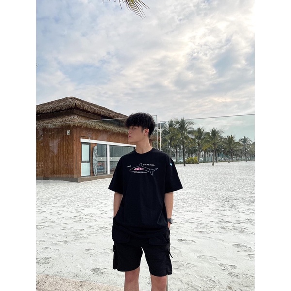 Áo thun Tee Levents Shark Cá mập Nam nữ Full tag hãng Hany shop