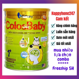 [QR tích điểm] Sữa Non Colosbaby IQ Gold Số 1+ 800g bổ sung DHA