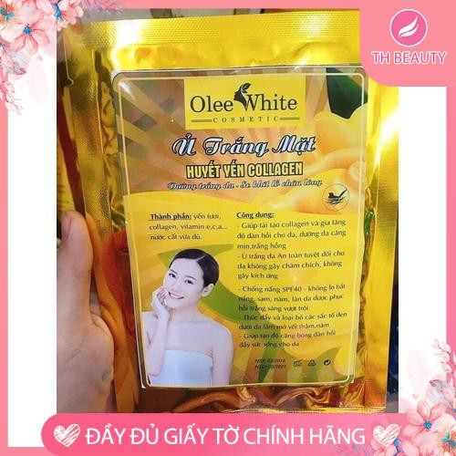 &lt;THẬT 100%&gt; Ủ trắng mặt huyết yến collagen Olee White