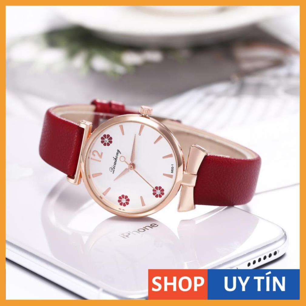 [Hàng Cao Cấp] - Đồng hồ nữ Qicaihong mặt hoa độc đáo nổi bật | BigBuy360 - bigbuy360.vn