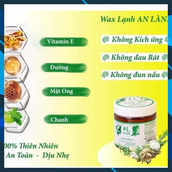 WAX LÔNG AN LÀNH 100% THIÊN NHIÊN Tặng bộ giấy wax 50 tờ 2 que bôi ( HÀNG LOẠI 1 )