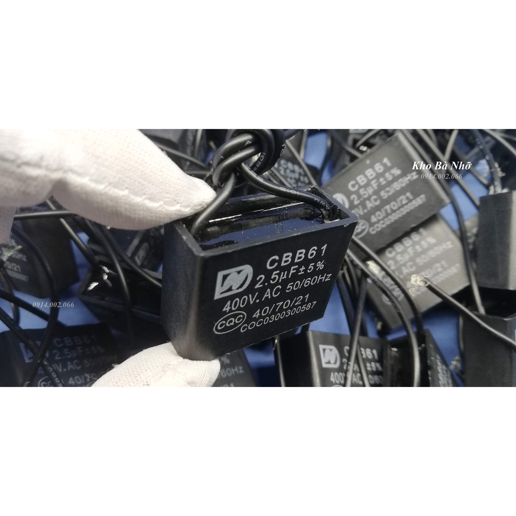 (2,5uf) Tụ quạt 2,5uf - CBB61 400VAC