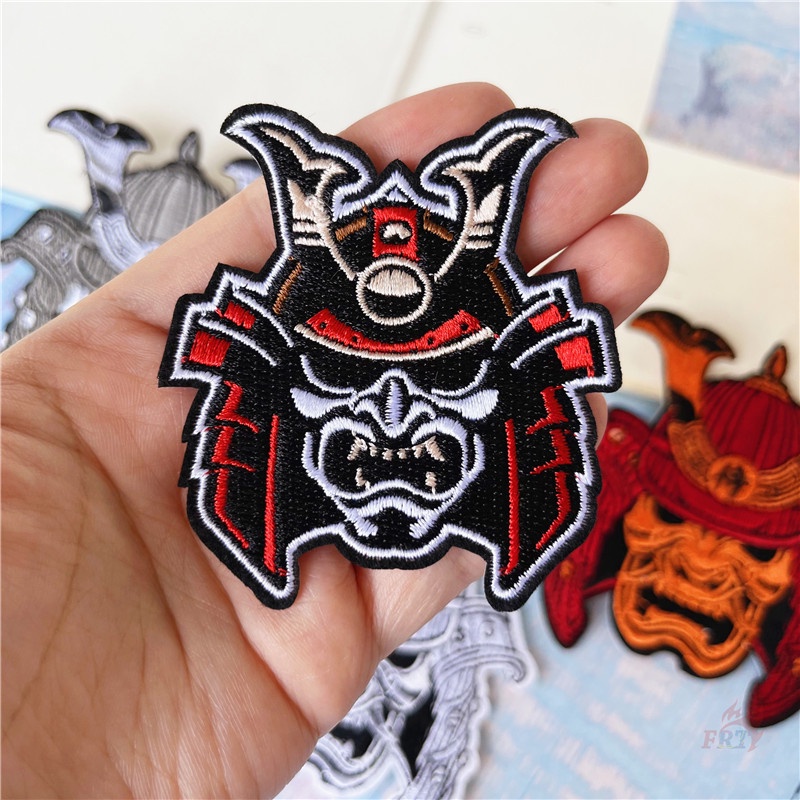 ☸ Bushido - Chiến Binh Nhật Bản Miếng Vá Sắt ☸ 1 Cái Tự May Thêu Trên Sắt Trên Huy Hiệu Miếng Vá
