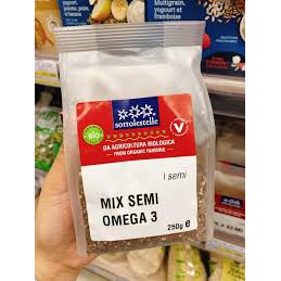 Hỗn hợp Hạt Omega 3 hữu cơ Sottolestelle 250g