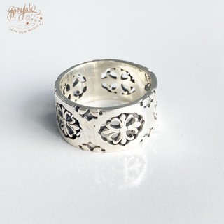 Nhẫn Bạc Hoa Văn Bản To SP001633 Gypsy.lala