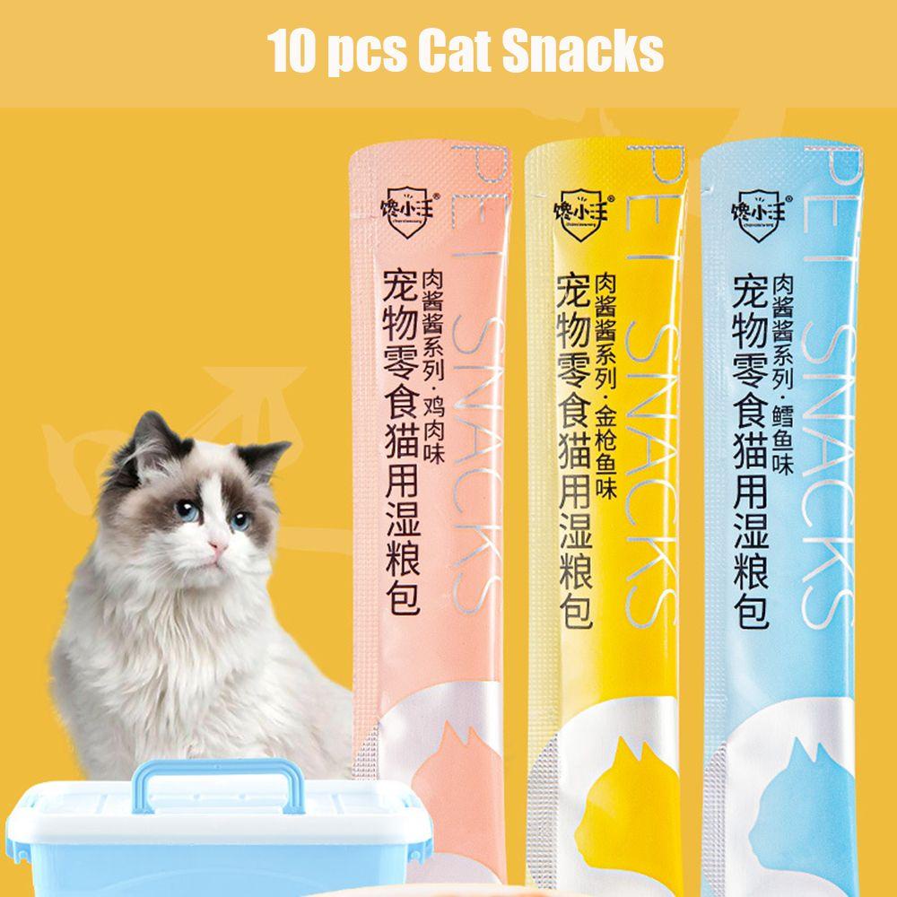 Set 1 / 10 Đồ Ăn Vặt Huấn Luyện Cho Mèo