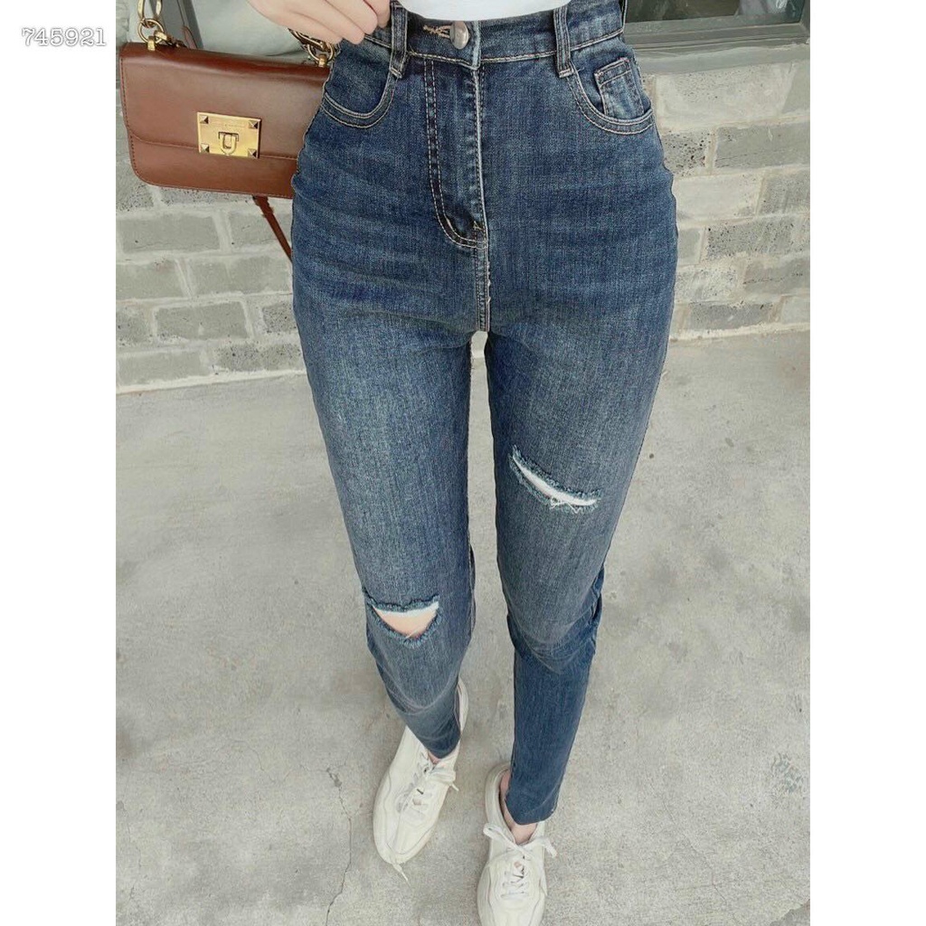 QUẦN JEANS RÁCH LƯNG CAO