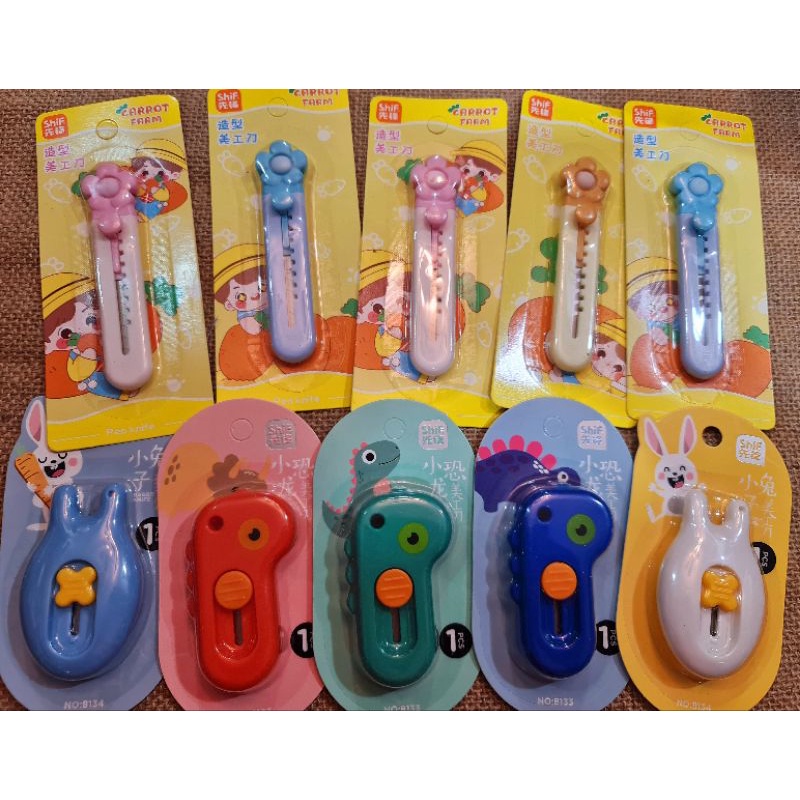 Dao rọc giấy mini  cute nhiều hình dễ thương (giao mẫu ngẫu nhiên ạ)- (dao dọc giấy)