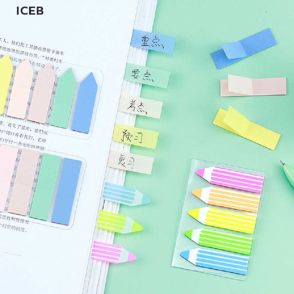 Set 100 Tờ Giấy Ghi Chú Tự Dính Nhiều Màu Sắc