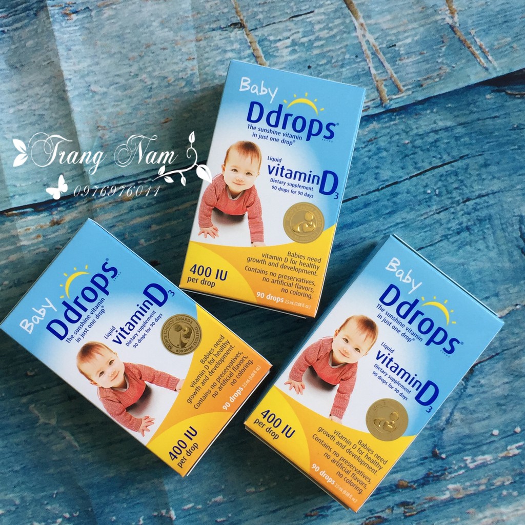 Thuốc nhỏ Baby Ddrop Vitamin D3 - 90 giọt