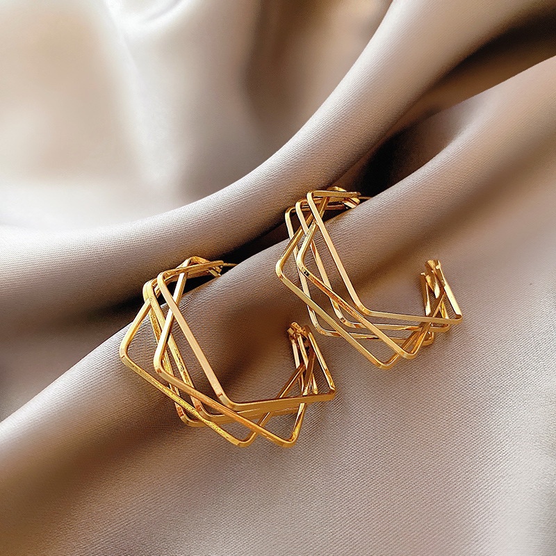 Bông Tai Mạ Bạc 925 Hình Tròn Thời Trang Cá Tính