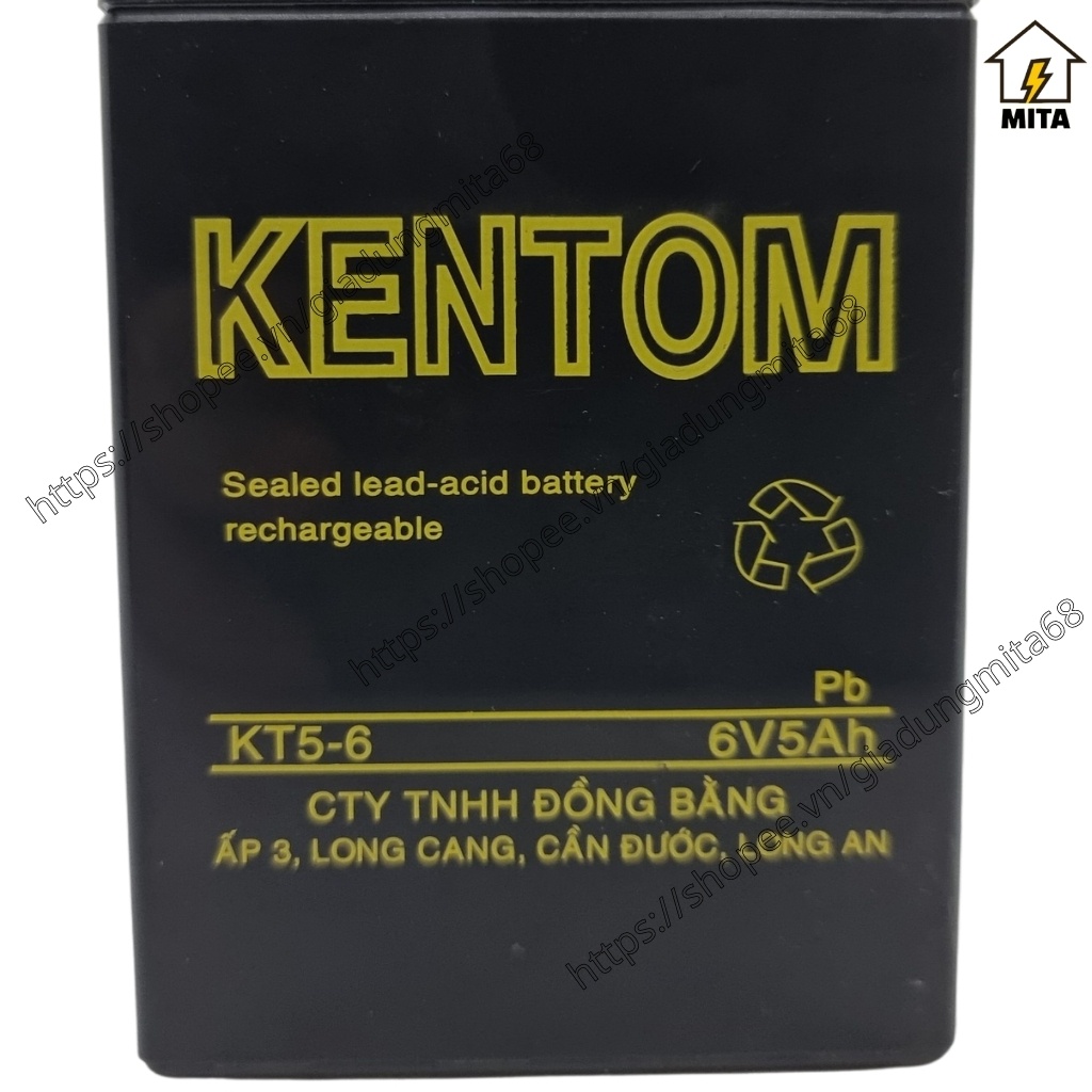 Bình Ắc Quy 6V - Ắc Quy Kentom 6V - Ắc Quy Sunca 6V - MITA