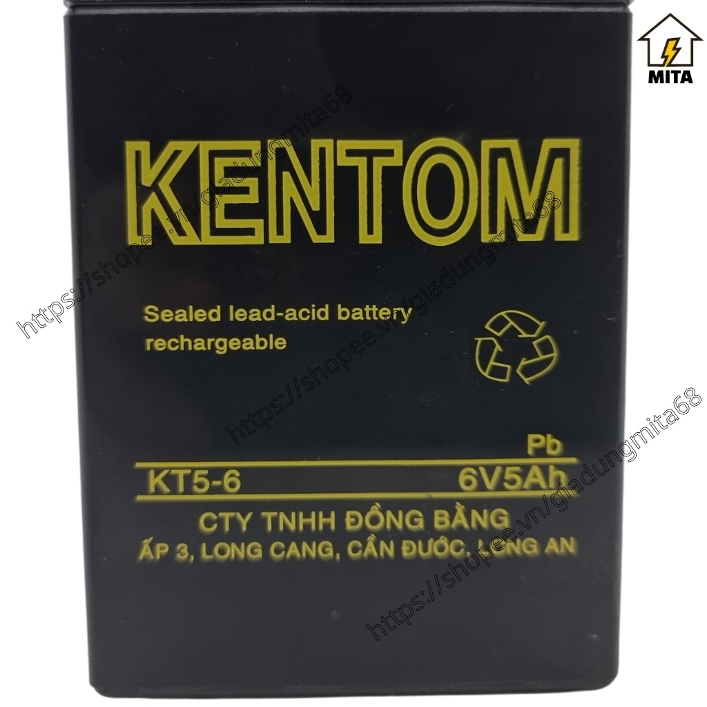 Bình Ắc Quy 6V - Ắc Quy Kentom 6V - Ắc Quy Sunca 6V - MITA