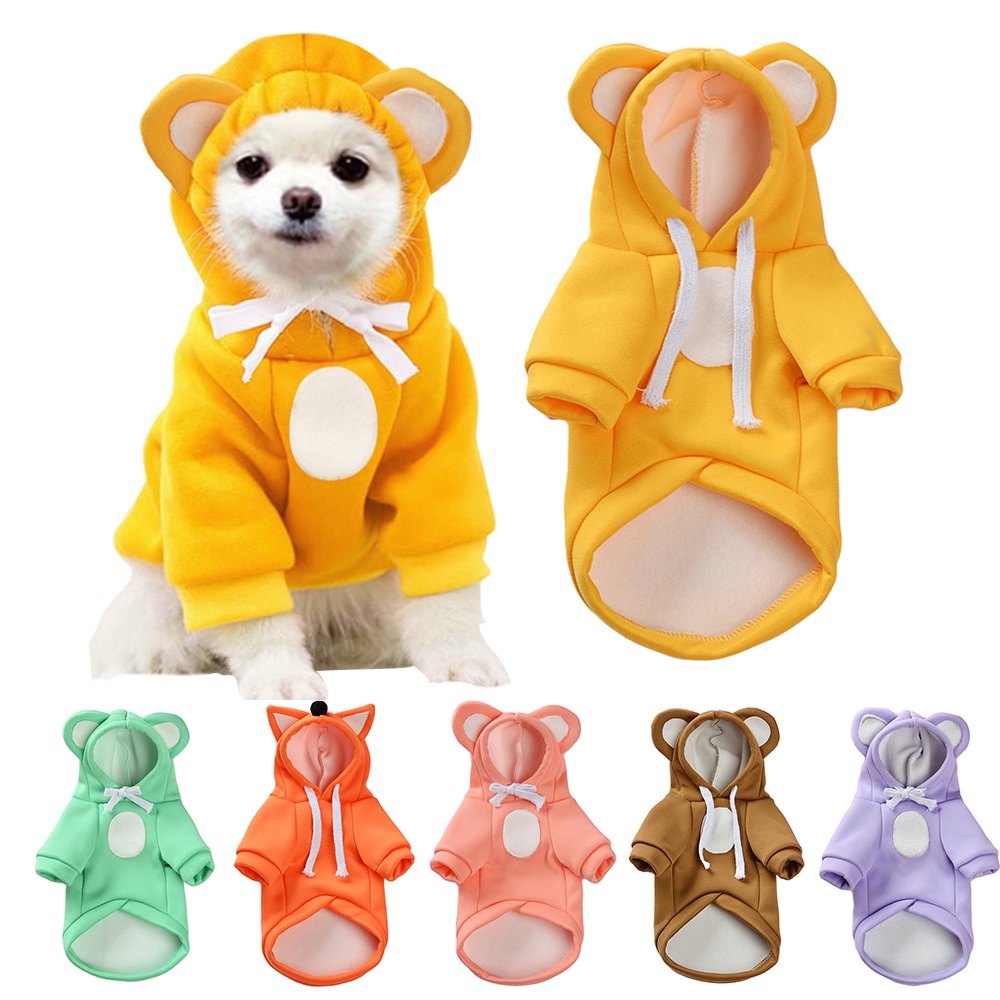 Quần Áo Cho Chó Mèo Quần Áo Thú Cưng Ngọt Ngào Áo Len Cho Chó Nhỏ Shih Tzu Yorkshire Hoodies Áo Khoác Cho Thú Cưng Mềm Mại Quần Áo Cho Chó Con Chó Con Mèo Quần Áo Trang Phục