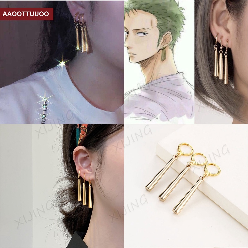 Set 3 Khuyên Tai Phong Cách Phim One Piece Cá Tính