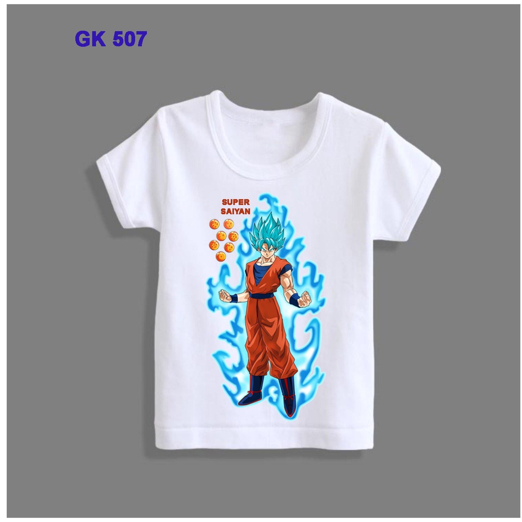áo songoku dragonball 7 viên ngọc rồng bé trai nhân vật anime dễ thương cotton co giãn dễ chịu mát mẻ