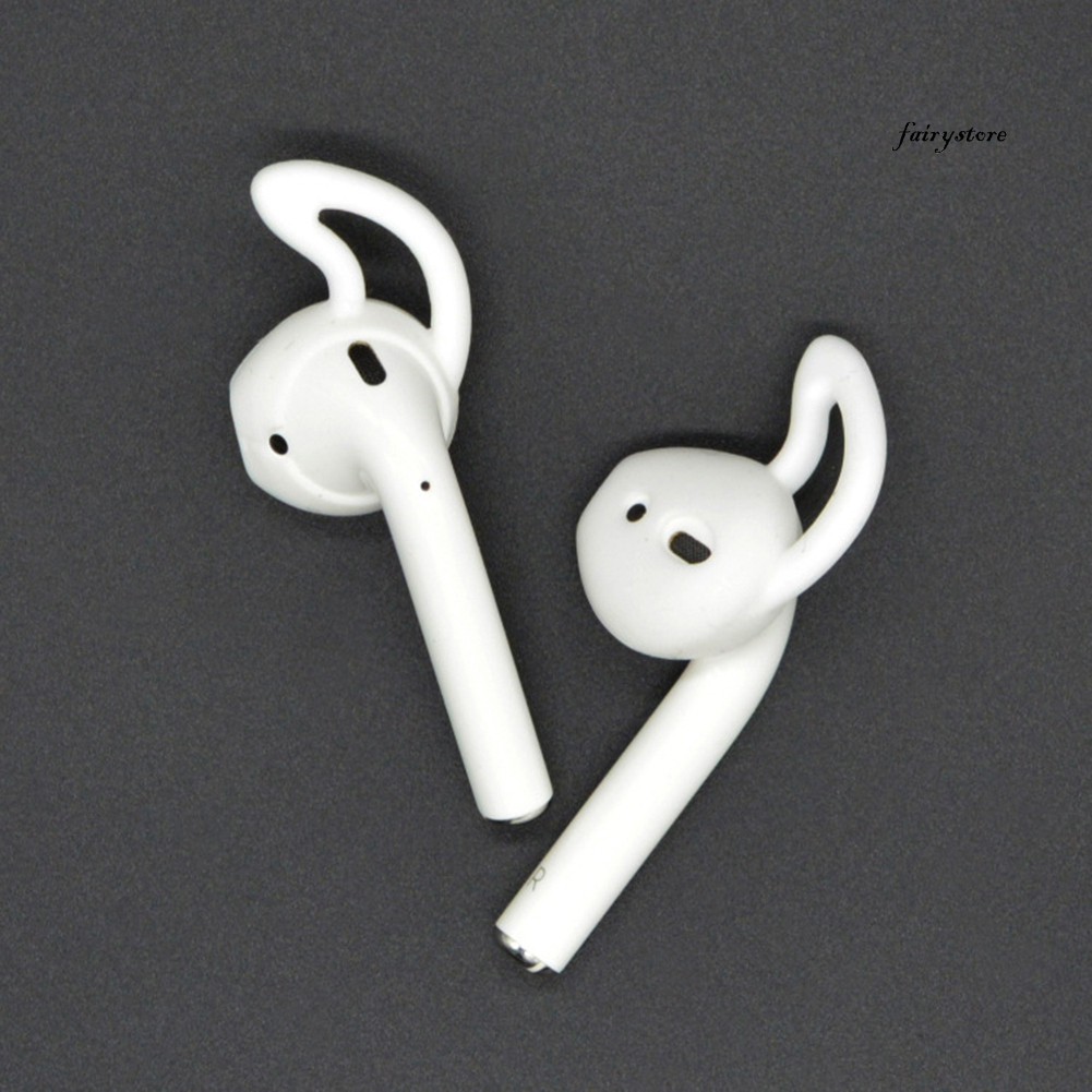 Fs 1 Cặp Vỏ Bảo Vệ Hộp Sạc Tai Nghe Airpods 1 / 2 Bằng Silicon Chống Rơi Có Móc Đeo Tiện Dụng