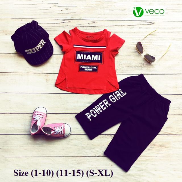 Bộ #veco cho bé gái