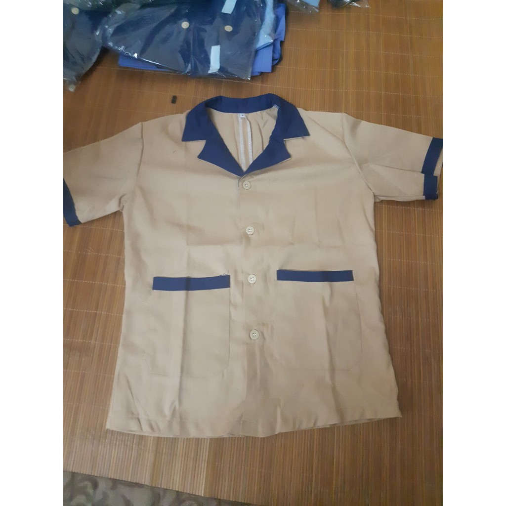 Áo tạp vụ, vệ sinh công nghiệp, buồng phòng size M và size L