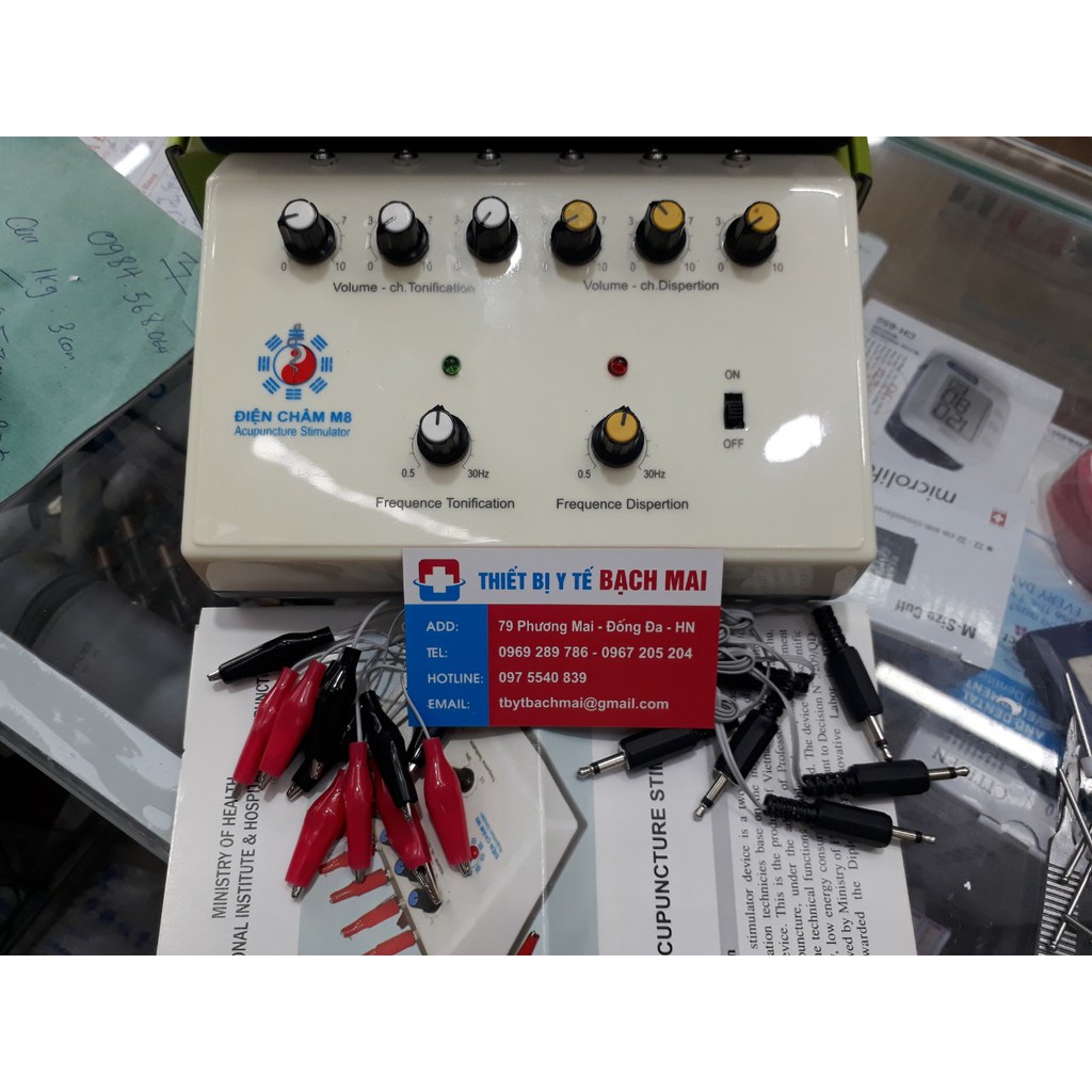Máy điện châm cham cứu 6 cọc 12 kim M8 Viện châm cứu trung ương