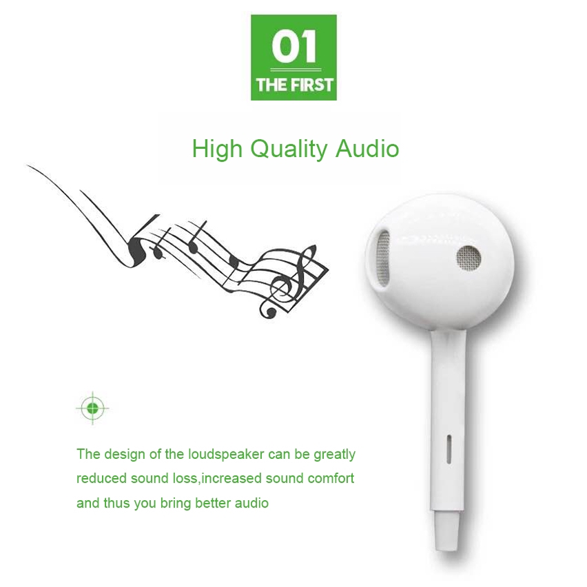 Tai nghe nhét tai Oppo R11 giắc cắm 3.5mm cao cấp tiện dụng