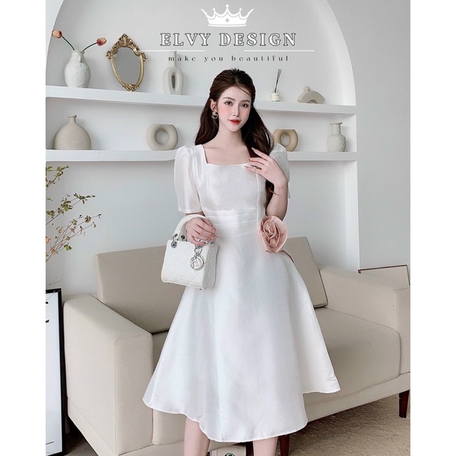 Váy dự tiệc vải tacta anna dress by elvy design