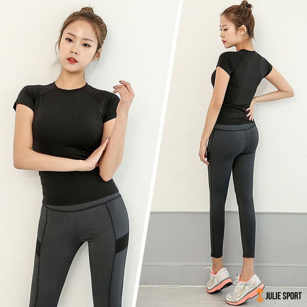 (Hà Nội) Set bộ đồ Quần Legging Áo Thể Thao Nữ Heore (Tập Gym,Yoga) II VIỆT NAM