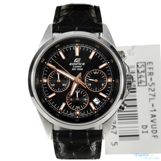 Đồng hồ Nam Casio Edifice EFR-527L-1AVUDF dây da đen chính hãng