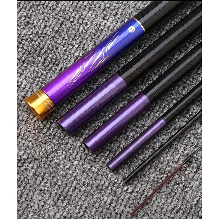Cần Câu Đài Bách Diệp 5H Cần Câu Tay Câu Đơn Carbon Tặng Kèm Đọt Phụ, Cần Câu Cá Chất Lượng