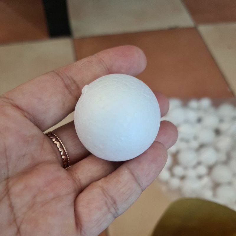 Xốp bi 3.5cm gói 10c làm đầu búp bê