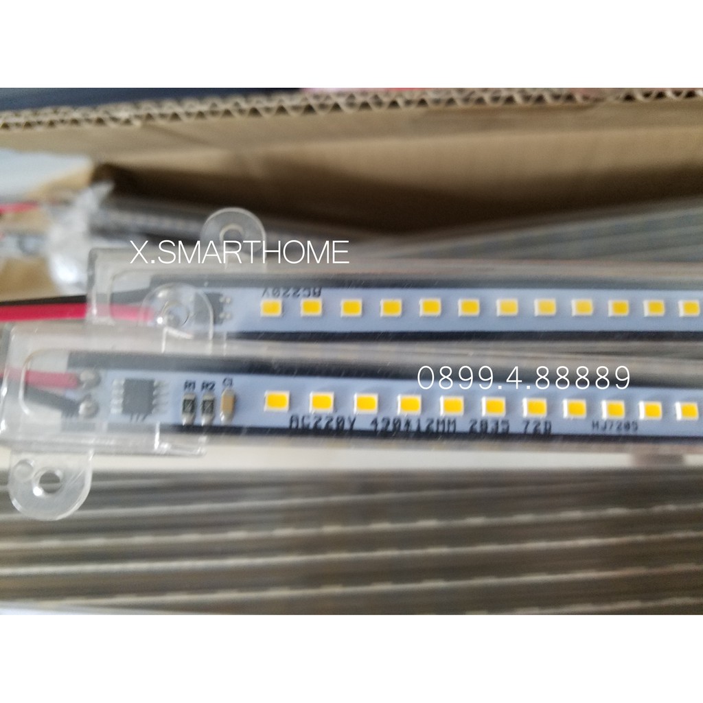 Đèn LED thanh hắt tường , trần , tủ bếp , kệ trưng bày trang trí ánh sáng trắng , vàng công suất 10w ,điện 220v , tiết k