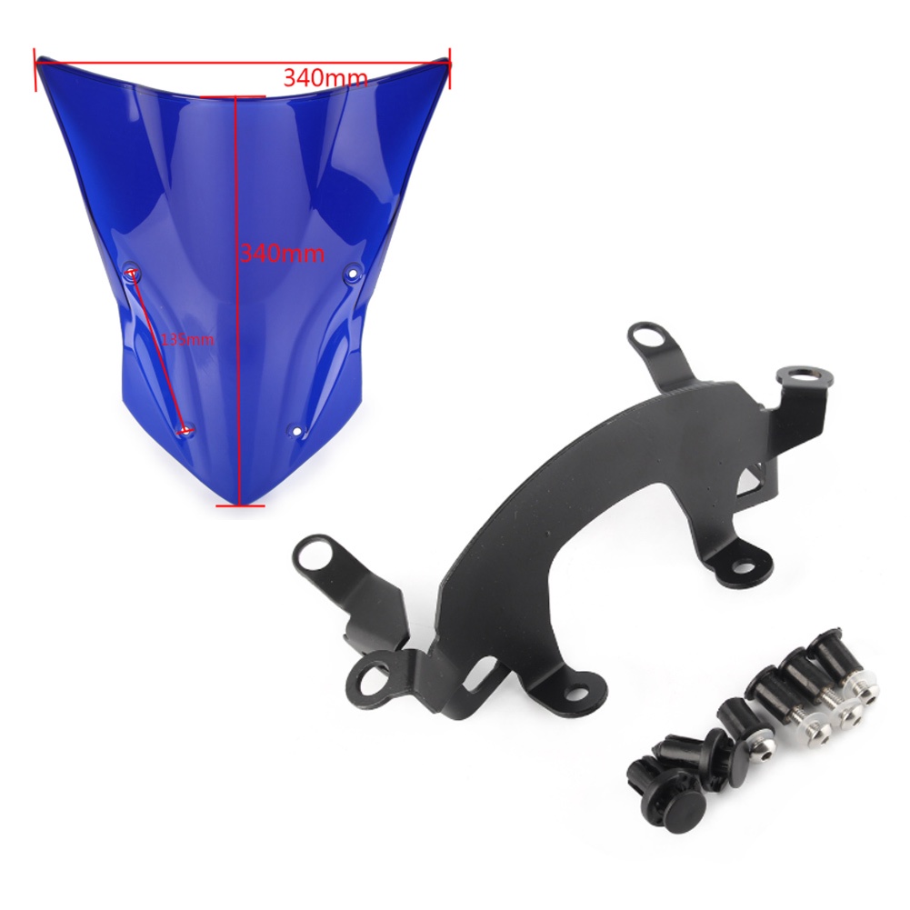 Kính Chắn Gió Bằng Nhựa ABS Hai Bong Bóng Cho Kawasaki Ninja Z 900 Z900 2017 2018 2019