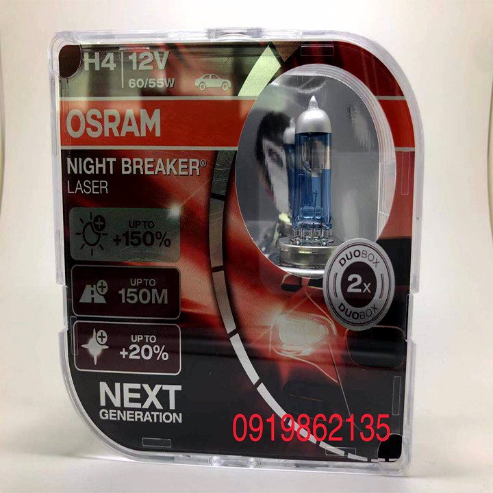 Osram|Đèn Osram Siêu Sáng|Ô Tô|Đèn Osram Siêu Sáng H4-150