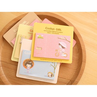 combo 5 tập Giấy note (ghi chú) hình chữ nhật cute - siêu rẻ