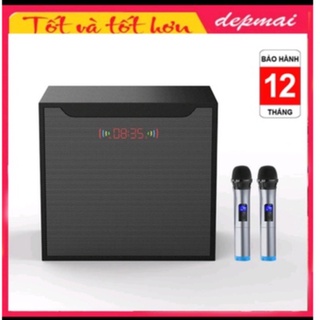 Bộ loa hát karaoke gồm 2 micro UHF dùng cho tivi smart và điện thoại A22 DM2KM